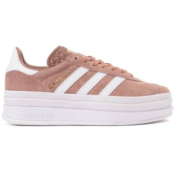 adidas Gazelle Bold J Big Kids Sneakers Light Pink/White Size 6.5 (women's 7.5) - Picture 1 of 6